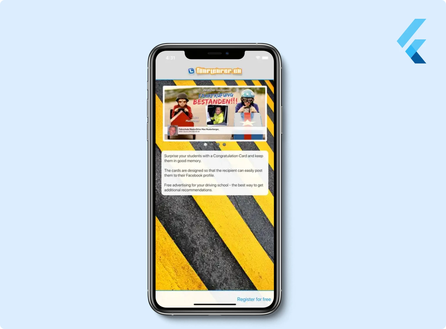 Fahrlehrer.ch Application Portfolio - Nautilus Techlabs