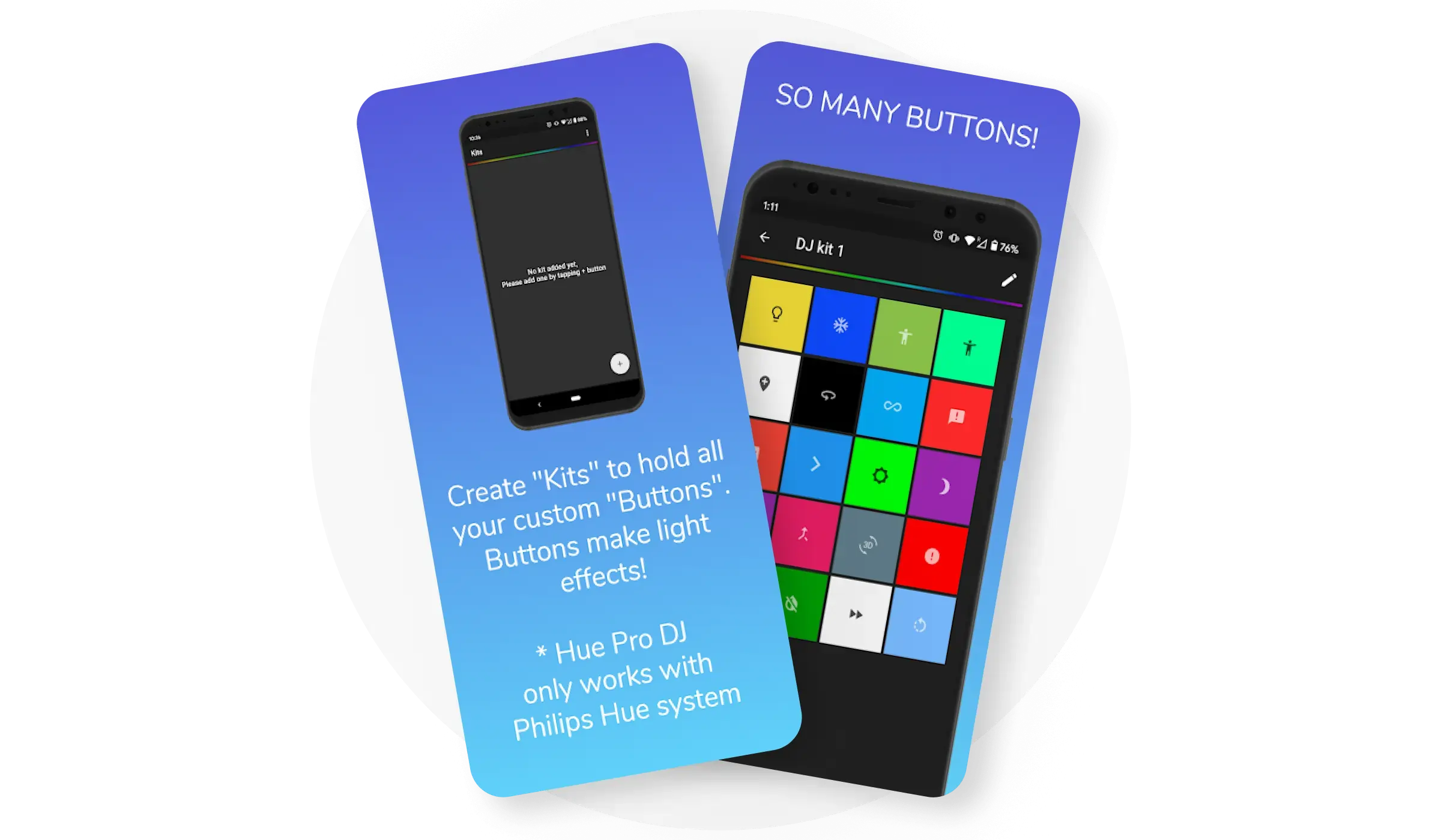 Hue Pro DJ IOT Application - Flutter - Android