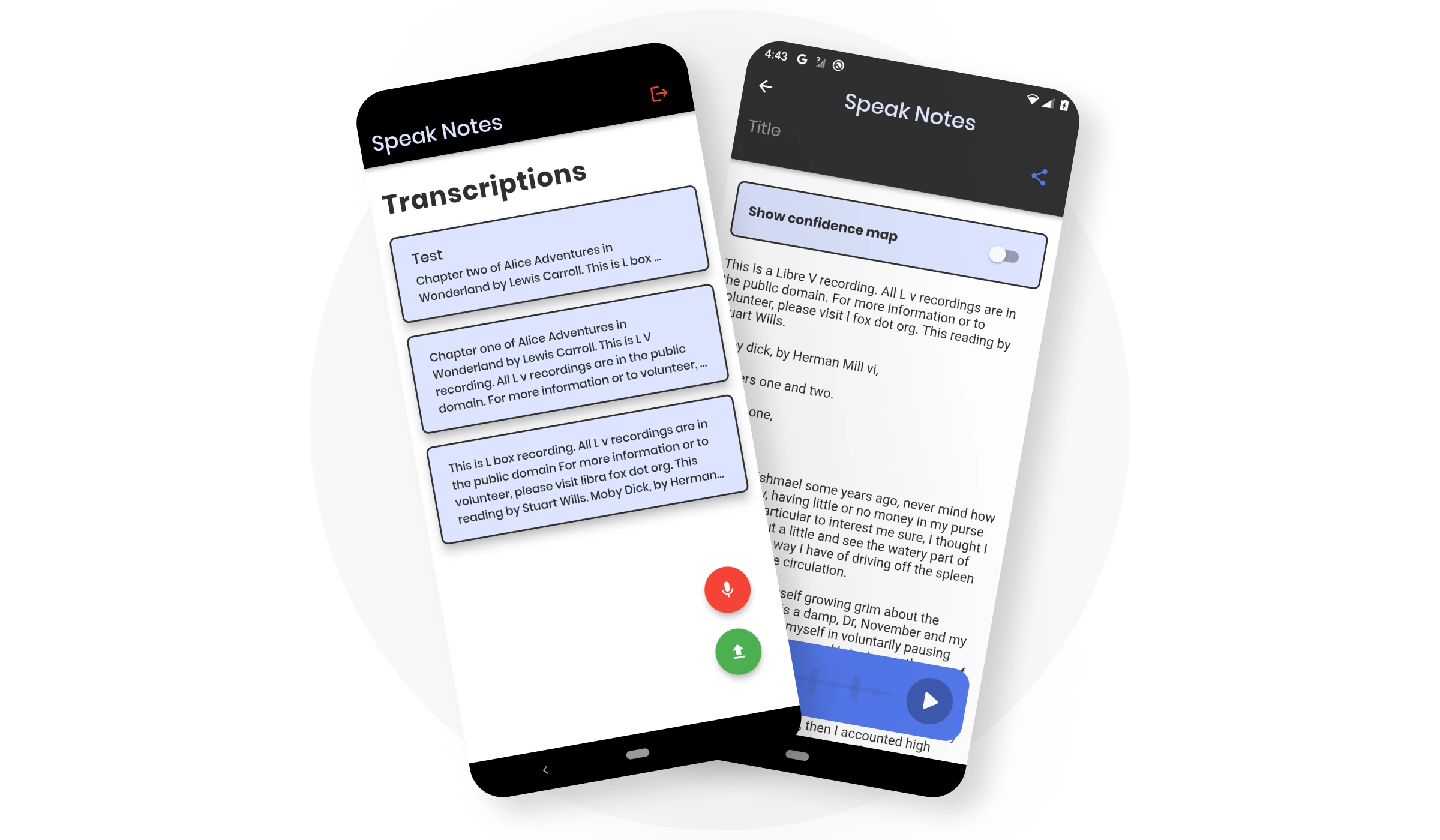 Speak Notes Ultimate Audio Transcript Generator - Flutter - Android - IOS